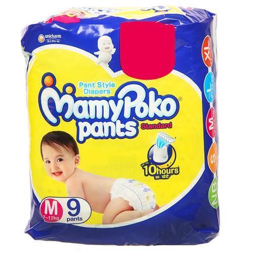 White Mamypoko Pants Baby Diapers