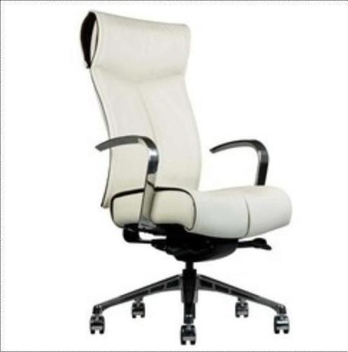 Off White Rotatable Executive Chair
