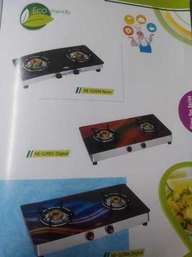 Two Burner Glass Top Lpg Stoves Dimension(L*W*H): 726X440X118 Millimeter (Mm)