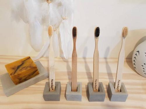 Concrete Toothbrush Holders (Set Of 2)