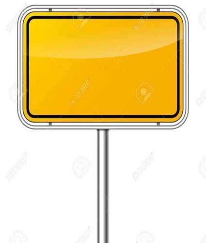 Metal Square Shape Sign Board Application: Road