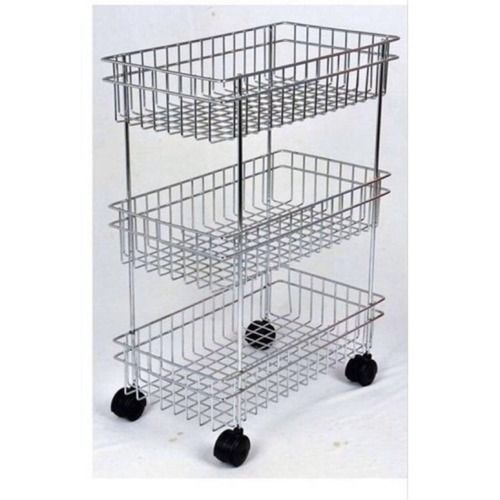 Kitchen 3 Layers Stainless Steel Trolley 012 