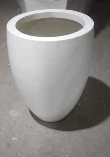 White Round Frp Planter