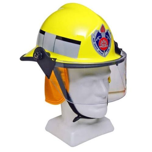 Yellow Fire Helmet For Worker Size: Custom