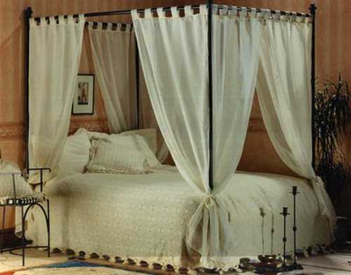 Cream Eye Catching Look Bedroom Curtain