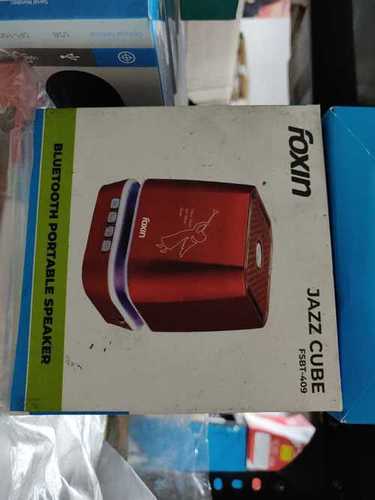 Red Jazz Cube Bluetooth Portable Speaker