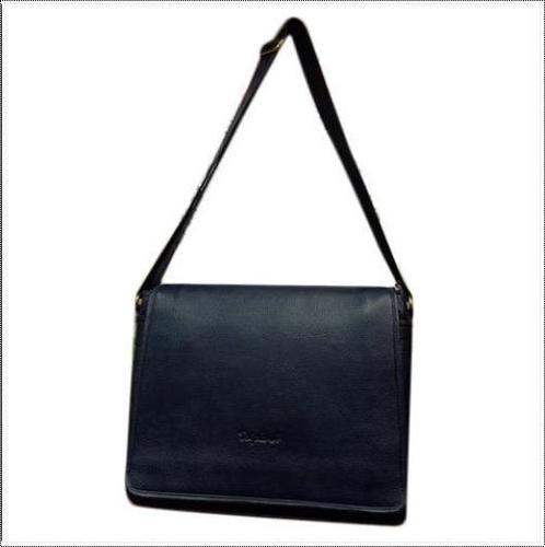 Ladies Blue Leather Sling Bag