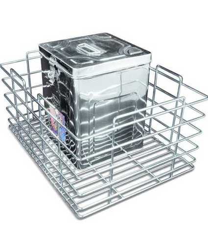 Stainless Steel Perfect Finish Kitchen Grain Trolley