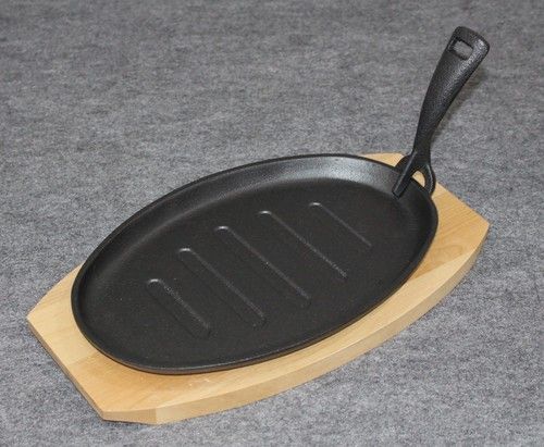 Pre-seasoned Cast Iron Pan With Panel