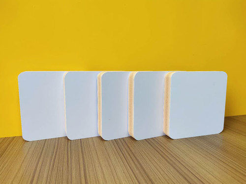 White Faces + Yellow Core Wpc Co-Extruded Foam Sheet 6Mm 0.75 Density