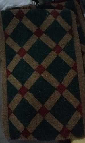 Multicolor Rubber Backed Coir Mat