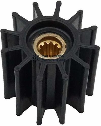 Black Non Corrosive Water Resistant Rubber Impeller