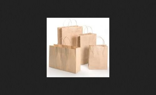 Plain Brown Paper Bags - Customized Sizes and Designs | Eco-Friendly, Disposable, Brown Color, Plain Pattern