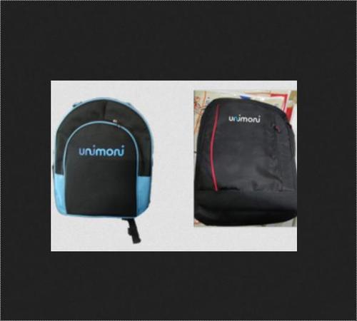 Black Light Weight Printed Promotional Backpacks