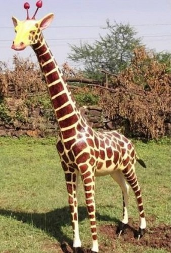 Customized Fiber Giraffe Animal Statue at Best Price in Rajkot | Sky Art  Zone Private Limited