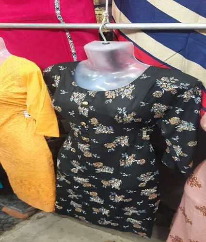 Multi Color Printed Chudithar Tops For Girls