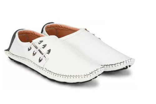 E Fashion Point Driving Shoes for Men (White)