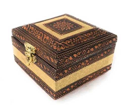 Golden Heavy Design Jewellery Box