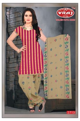 Striped Cotton Salwar Suit