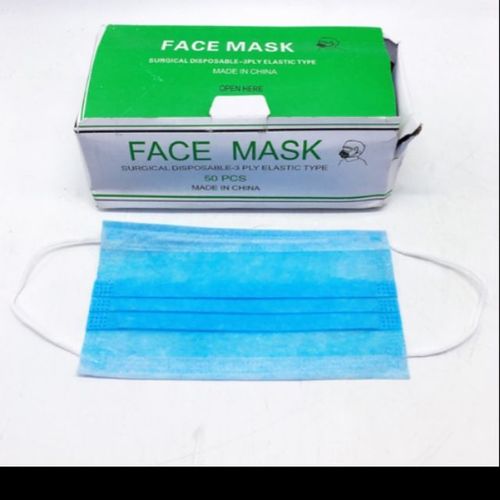 3ply Face Mask Disposable Adjustable Blue Earloop Face Mask