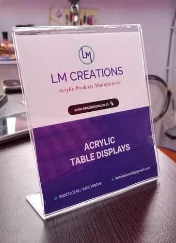 Transparent Easy To Use Acrylic Menu Holder