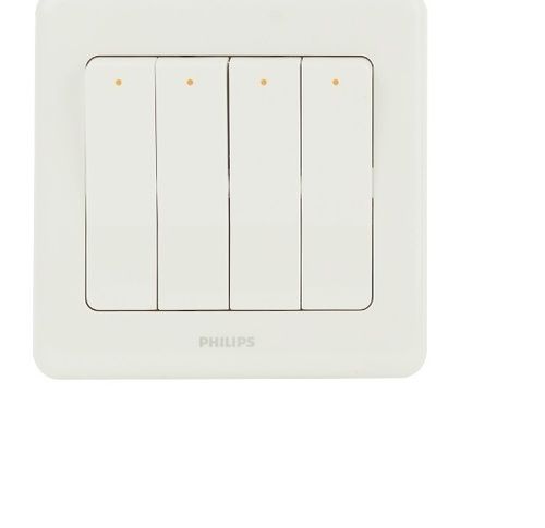 White Philips Modular Electrical Switches