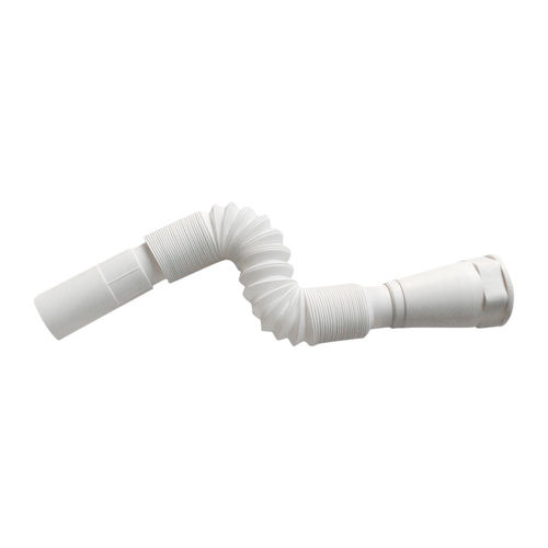 White Flexible Waste Pipe Section Shape: Round