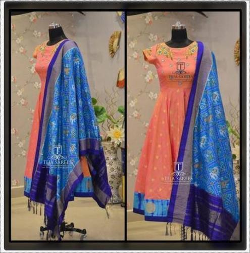 Multicolor Ladies Narikunj Ikkat Silk Dupatta