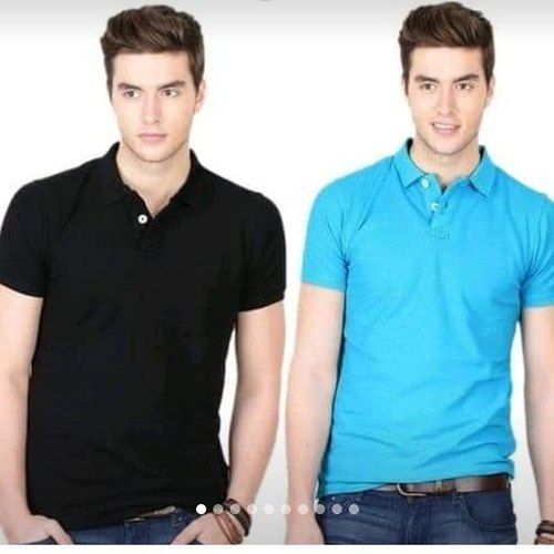 Polo Neck Plain T-Shirts Age Group: Adult