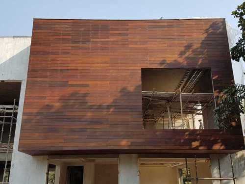 Exterior Deck Wood Cladding Application: Wall