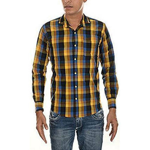 Mens Full Sleeve Formal Check Shirt