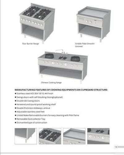 Stainless Steel Cooking Equipments