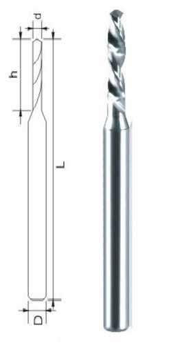 Silver Heat Resistant Carbide Drill