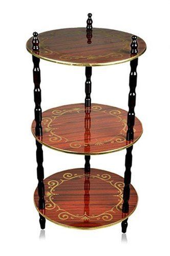 3 Shelf Round Table