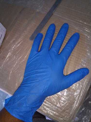 Blue Color Nitrile Examination Gloves Grade: Medical