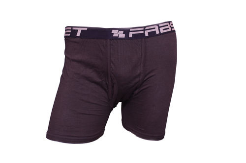 Cotton Fabset Mens Underwear Brown