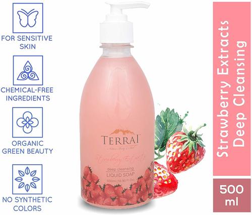 White Terrai Liquid Deep Cleansing Soap (Strawberry)