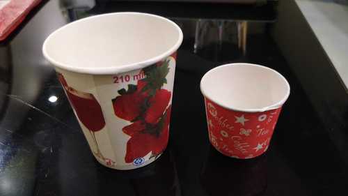 White Disposable Printed Coffee Paper Cup