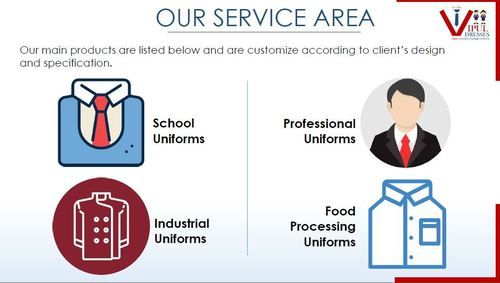 Uniforms (School, Professional, Industrial, Food Processing) Age Group: All