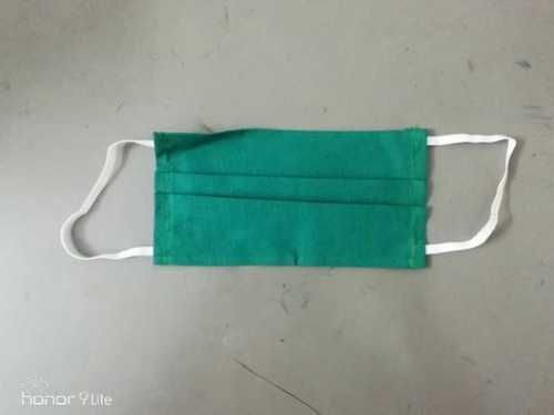 Green Color Fabric Face Mask