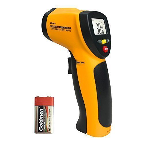 Helect Infrared Thermometer Non-Contact Digital Laser Temperature Gun with LCD