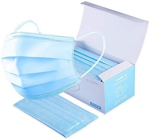 Sky Blue Surgical Disposable Face Mask 