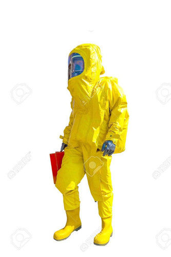 Hazmat Suit - PVC Material, All Sizes, Yellow Color | Unisex, Waterproof, Acid Proof, Reflective Design, 1-5 Year Warranty