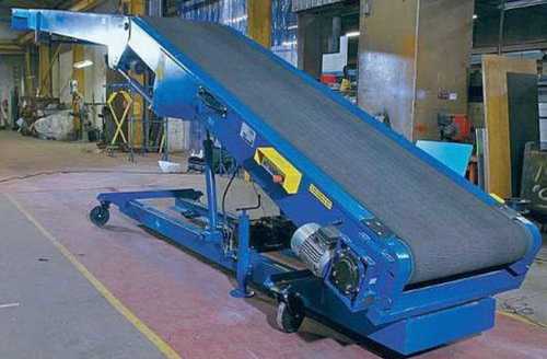 Blue Industrial Bag Stacker Conveyor Machine