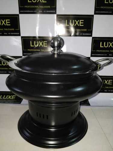 Hotel Kitchen Equipment Chafing Dish With Black Electroplating