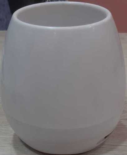 White Musical Tree Round Pot