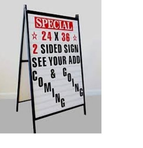 Outdoor Changeable Letter Sign Application: Display Board