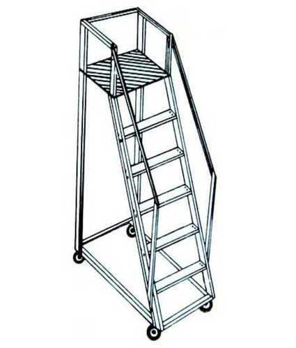 Robust Construction Aluminum Trolley Ladder