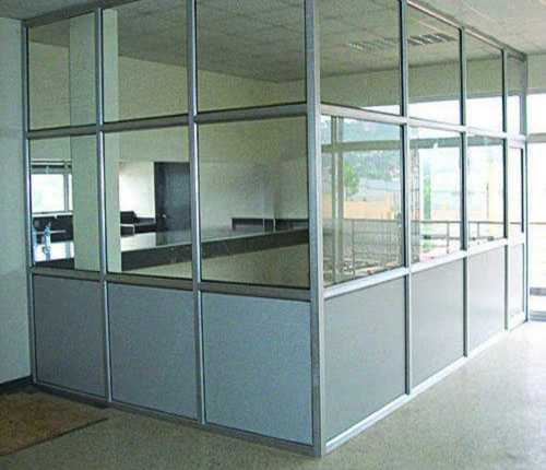 Silver Rust Proof Aluminum Office Partition