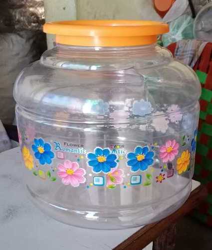 Transparent Printed Plastic Jar Hardness: Rigid